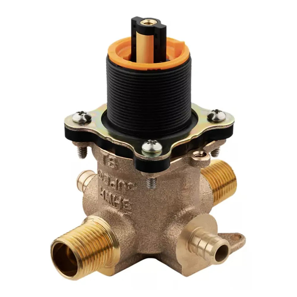 Pfister JX8-310P PermaBalance Tub/Shower Rough-In Valve, 1/2" PEX Inlets/Universal Outlets, Job Pack Version