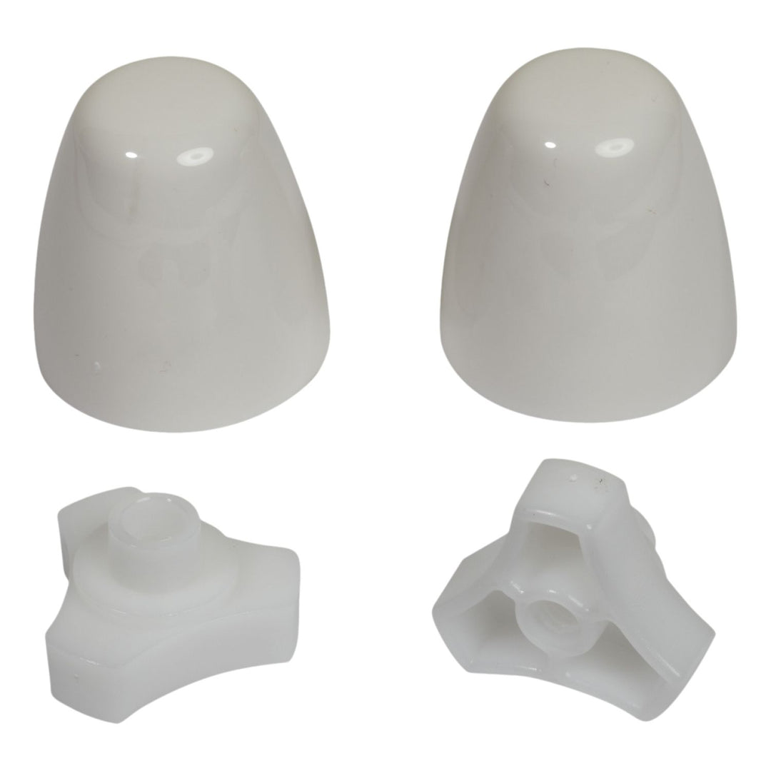 American Standard Bolt Cap Kit for EZ Install Toilet, Polypropylene Plastic, White - 7381148-200.0200A