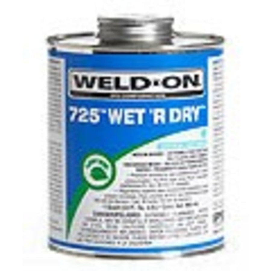 IPS 10850 BLUE 725 WET'R DRY 1/4 PINT GLUE MEDIUM BODY FAST