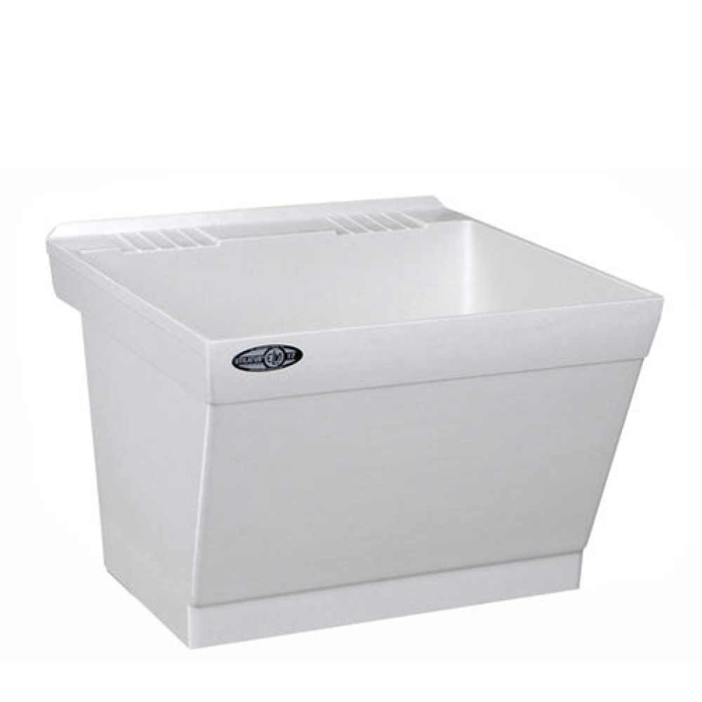 Mustee 17W 23" DURASTONE UTILATUB Laundry Tub - Wall Mount, White