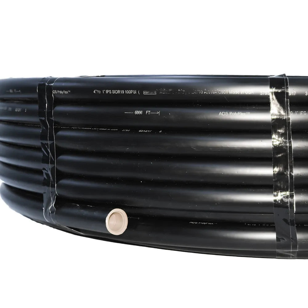 1" Black 100# Polyethylene Pipe, 300' Rolled Tubing, SIDR-19