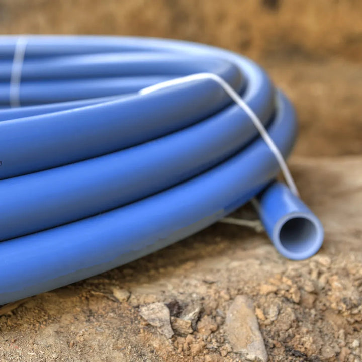 1" Blue CTS Tuff Tube for Water Distribution, 300' Rolled Tubing - SDR-9