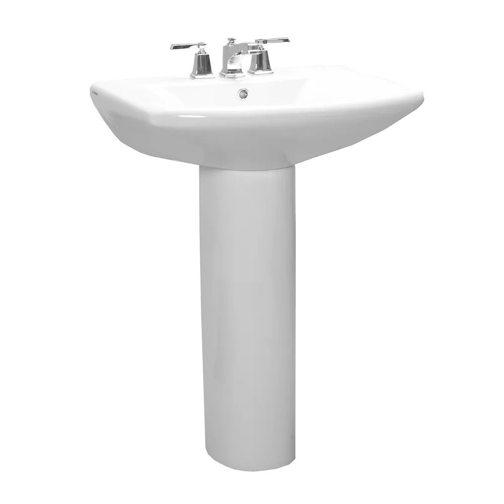 WESTERN POTTERY 270-4-W PEDESTAL LAV SINK COMPLETE WHITE - 4" CENTER
