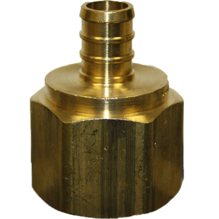 PXFE1234 1/2"x3/4" BRASS PEX FEMALE ADAPTER