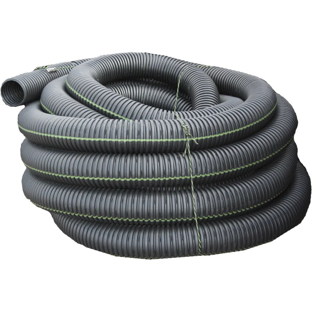 4in Single Wall Corrugated HDPE Pipe Tubing, 100-Feet Roll, 4-1 - 04010100