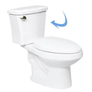 Western Pottery Toilet Tank in White with 1.28 GPF, 10" Rough-in - T8ULF-HP