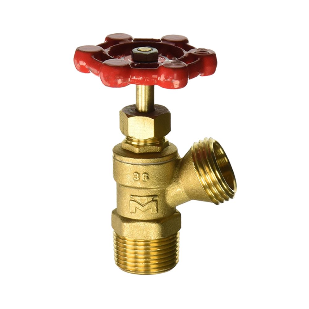 3/4" Boiler Drain Shut-Off Valve, Brass - MIP x GHT