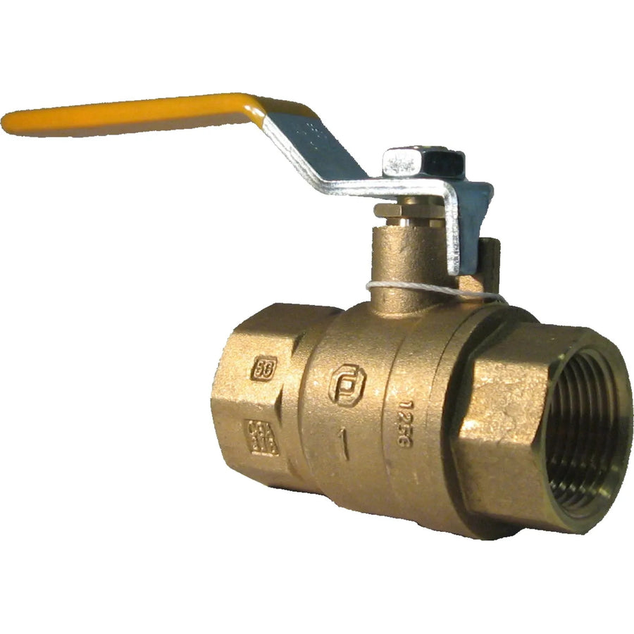 1" Threaded Foreign Ball Valve, Brass - FIP