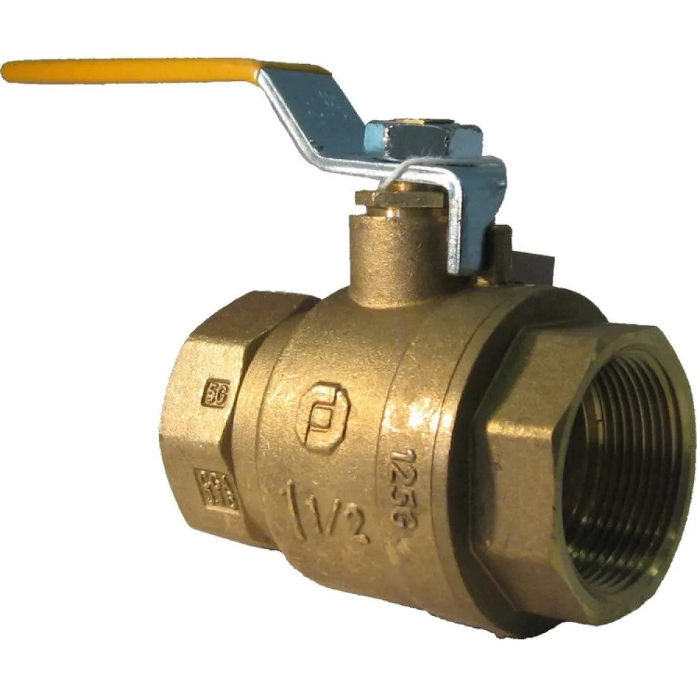1-1/2" Threaded Foreign Ball Valve, Brass - FIP
