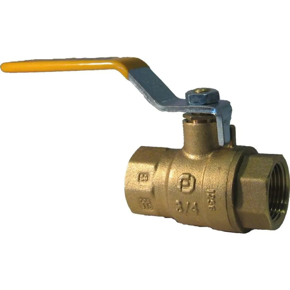 3/4" Threaded Foreign Ball Valve, Brass - FIP