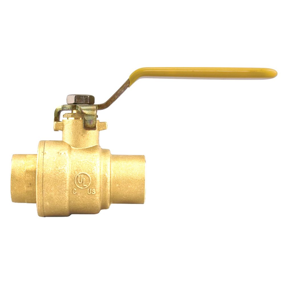 1/2" Sweat Foreign Ball Valve, Brass - Copper Sweat