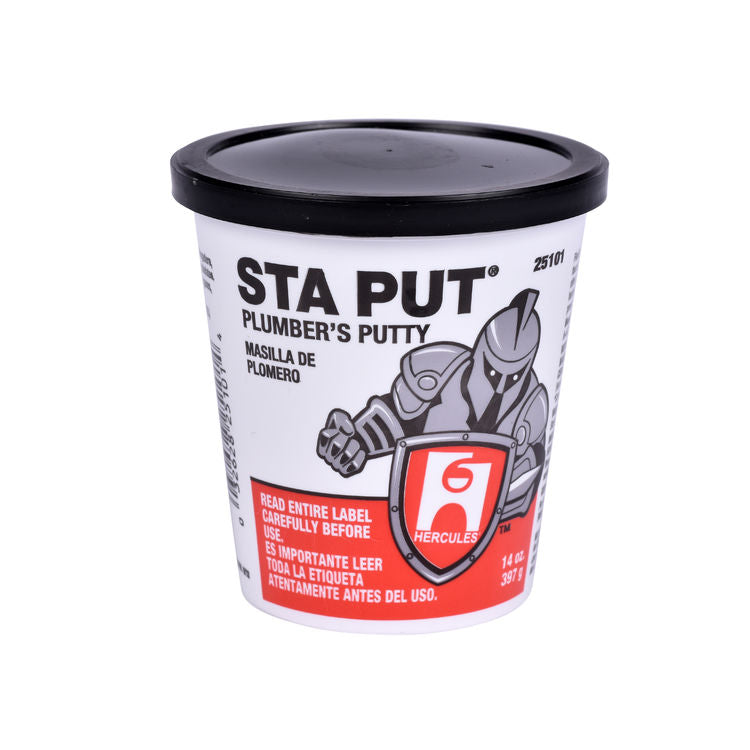 Hercules Sta Put Plumber's Putty, 14 oz - Hercules 25101