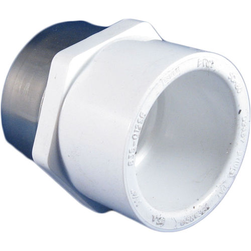 Schedule 80 PVC 1-1/2" Stainless Steel Female Adapter