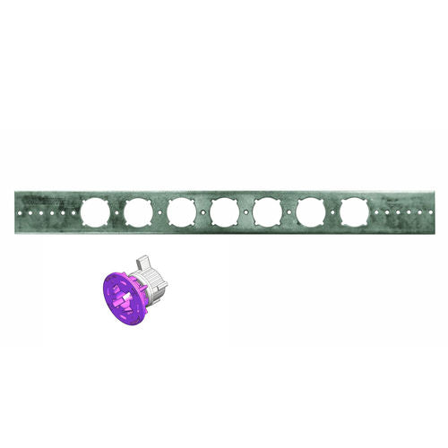 Holdrite 103-18-701 1/2" x 20" Galvanized Steel Bracket With Plastic Clamp