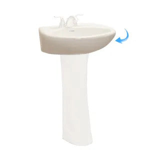 Western Pottery JR.L250-W 19"x17" Pedestal Sink Basin