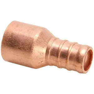 1/2" PEX Female Adapter, Copper - Crimp x Female Sweat