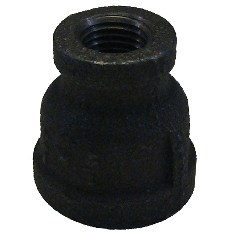 Black Iron Bell Reducer, 1/2" x 3/8"