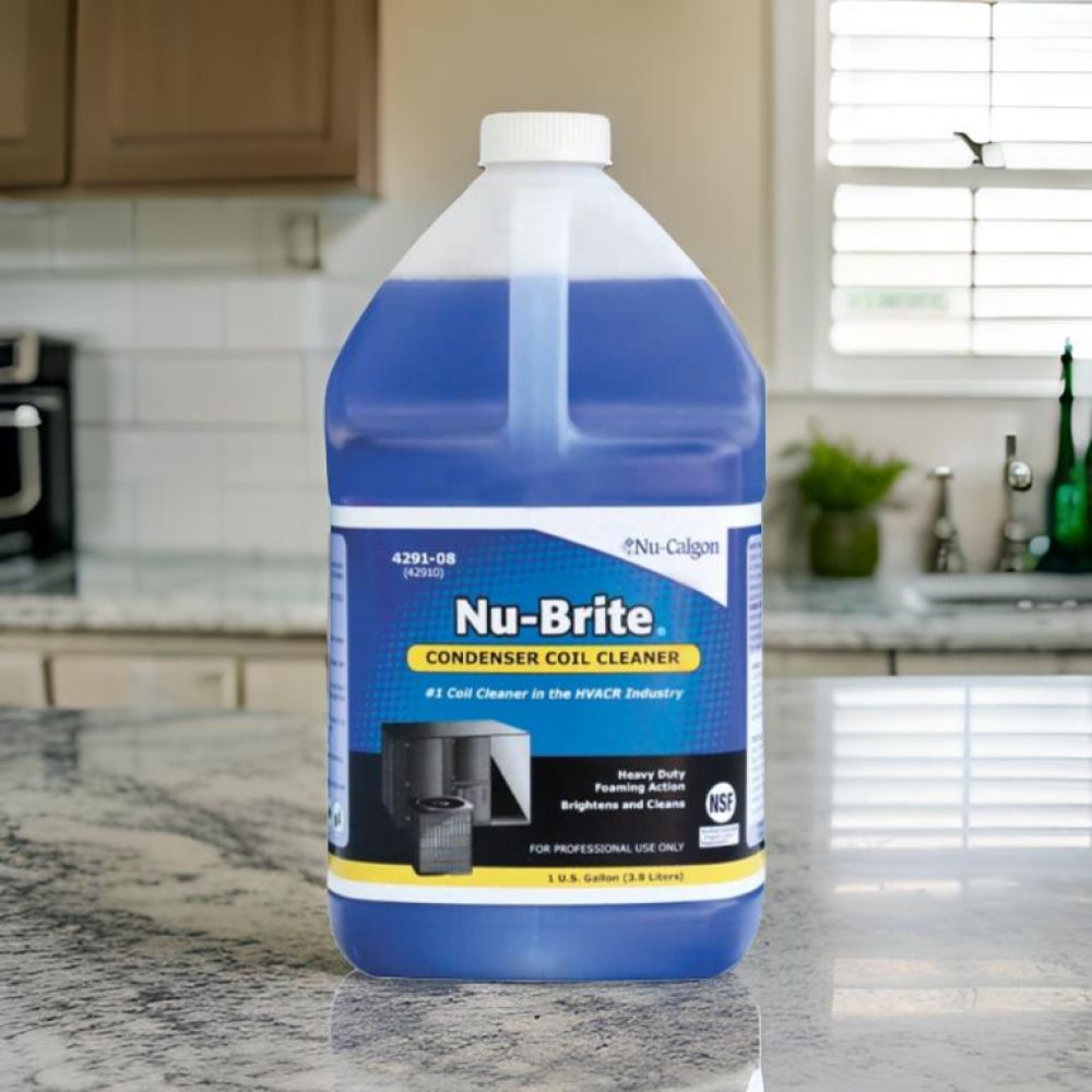 Nu-Calgon Nu-Brite Condenser Coil Cleaner, 1 Gallon - 4291-08