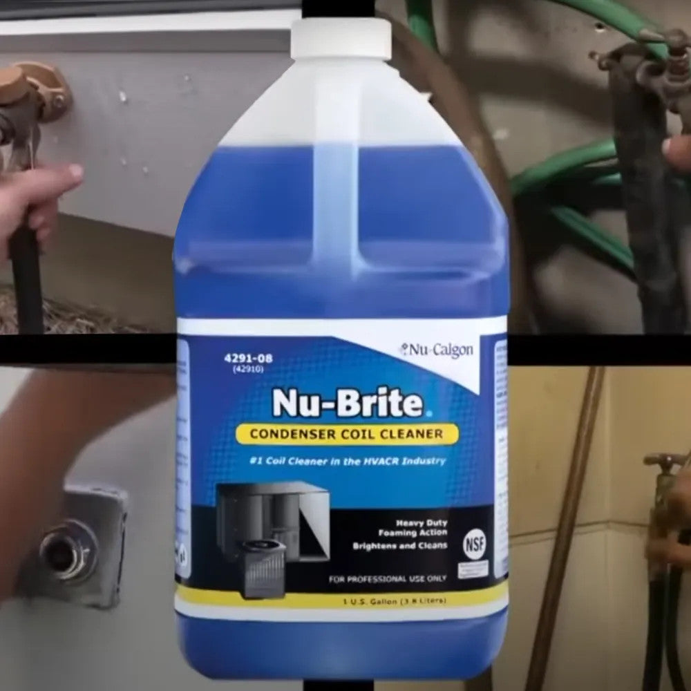 Nu-Calgon Nu-Brite Condenser Coil Cleaner, 1 Gallon - 4291-08