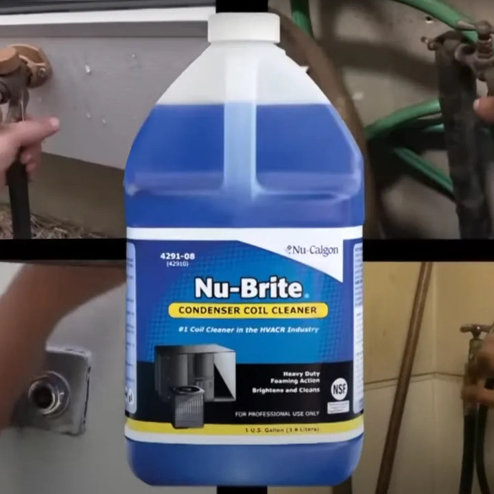 Nu-Calgon Nu-Brite Condenser Coil Cleaner, 1 Gallon - 4291-08