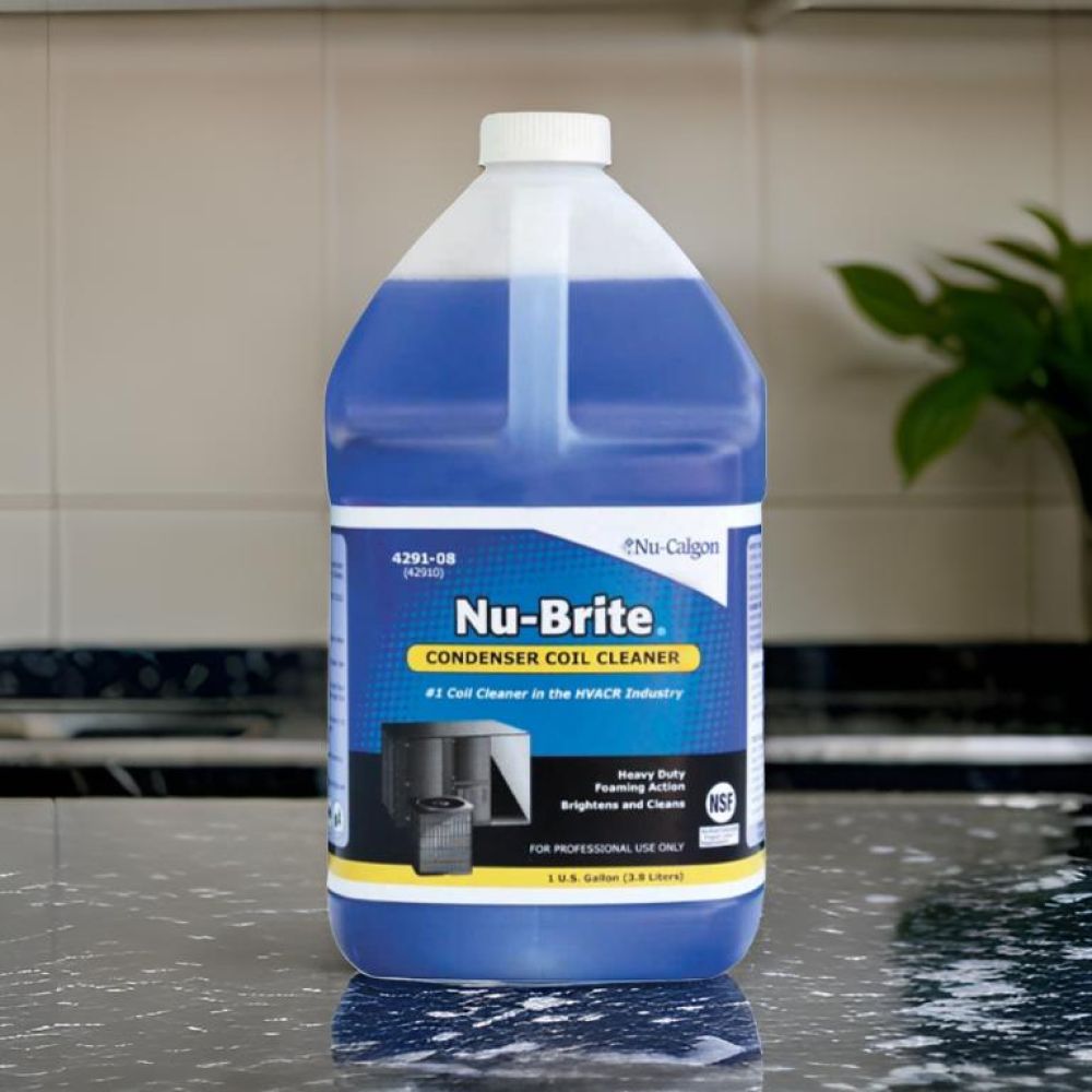 Nu-Calgon Nu-Brite Condenser Coil Cleaner, 1 Gallon - 4291-08