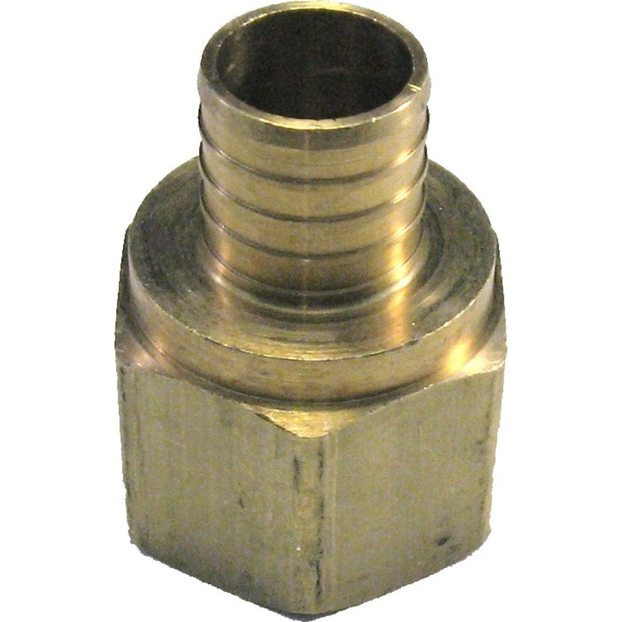 1 Inch PEX Female Adapter, Brass Construction