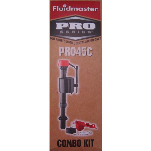 Fluidmaster PRO45C Fill Valve with PRO55 Adjustable Flapper