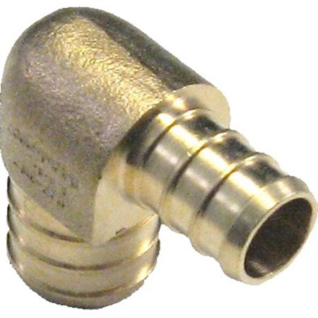 3/4 x 1/2 Inch PEX 90 Degree Elbow, Brass Construction