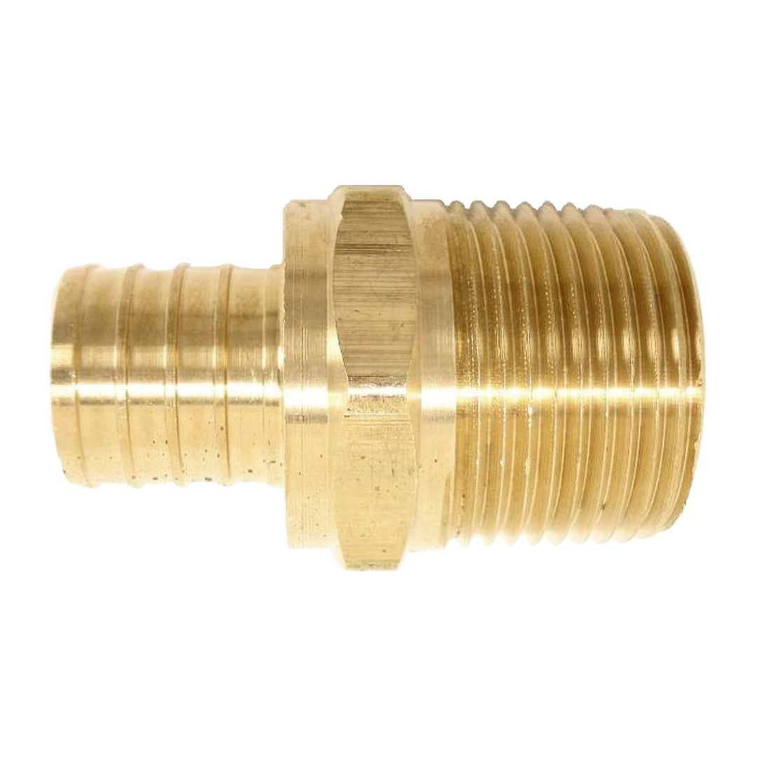 3/4" PEX Male Adapter, Brass - Crimp x Male Pipe Thread