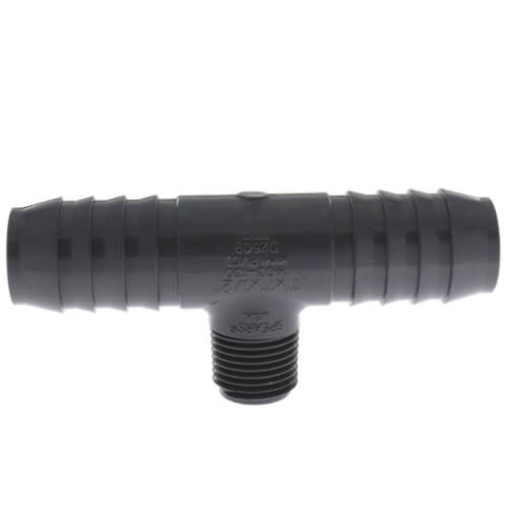 Spears 1402-130 PVC Red Insert Tee (1" x 1" x 1/2" Fipt)