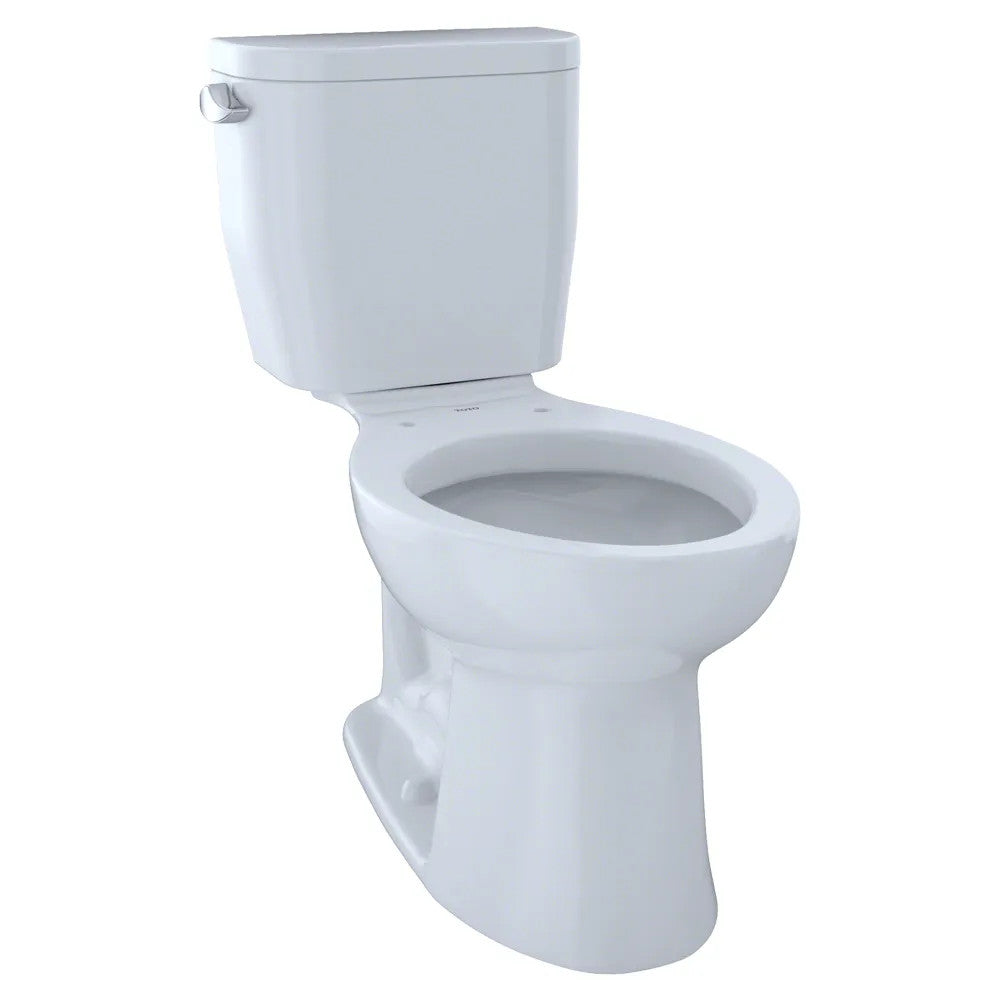 TOTO Entrada Two-Piece Toilet, Universal Height, 1.28 GPF, Close Coupled, 12" Rough-In, Less Seat, Cotton - CST244EF#01