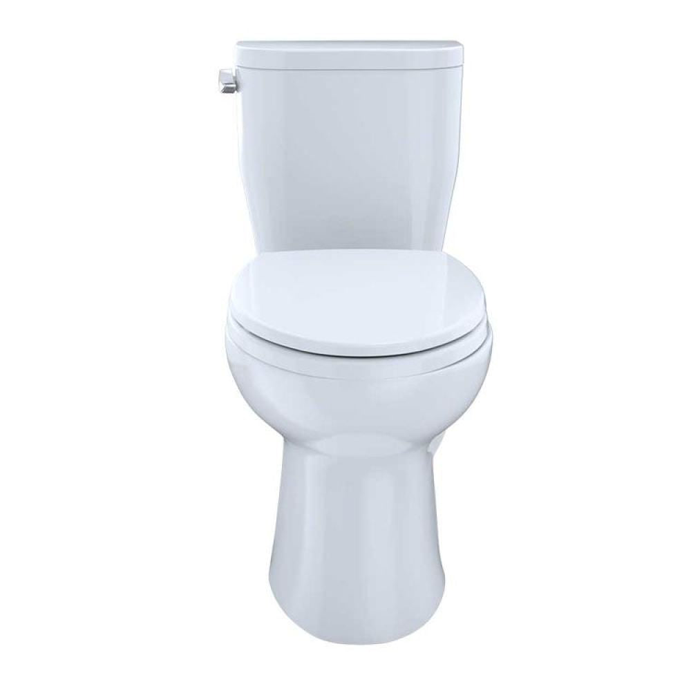 TOTO Entrada Two-Piece Toilet, Universal Height, 1.28 GPF, Close Coupled, 12" Rough-In, Less Seat, Cotton - CST244EF#01