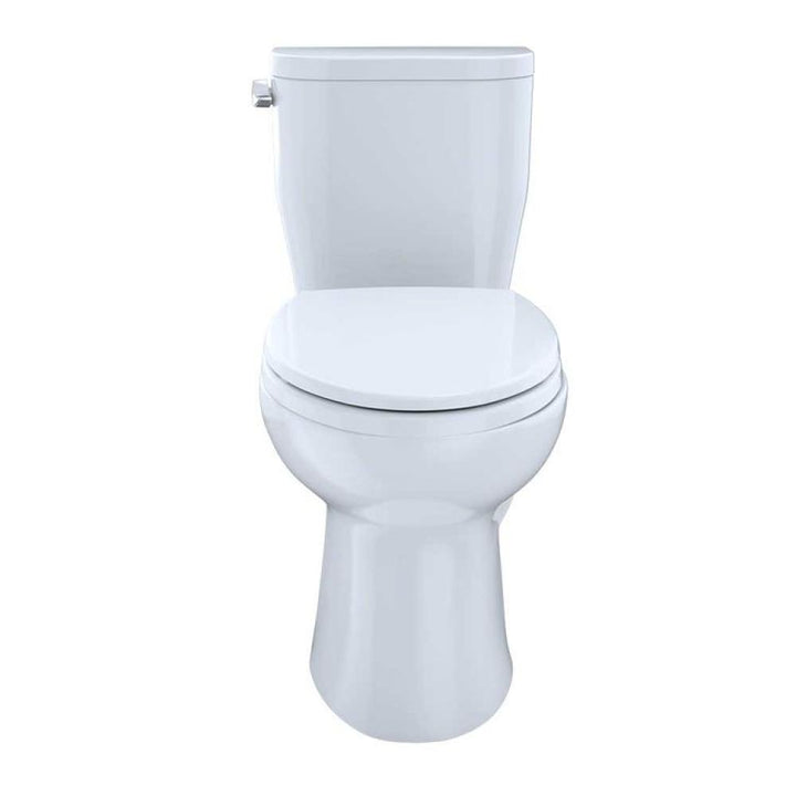 TOTO Entrada Two-Piece Toilet, Universal Height, 1.28 GPF, Close Coupled, 12" Rough-In, Less Seat, Cotton - CST244EF#01