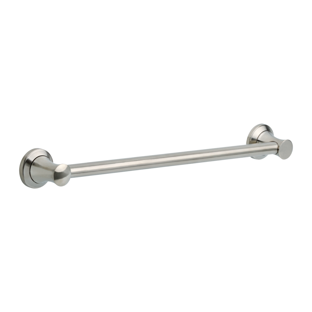 Delta 24" Transitional Round Decorative Grab Bar, ADA-Compliant, Concealed Mounting, Stainless - 41724-SS