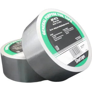 Shurtape AF975-2 Cold Temperature Aluminum Foil Tape, Silver