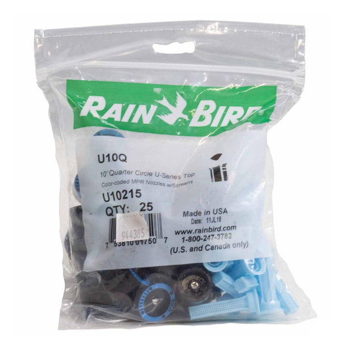 Rain Bird U-Series 10' Quarter-Circle Spray Nozzle, 90-Degree Radius - U10Q