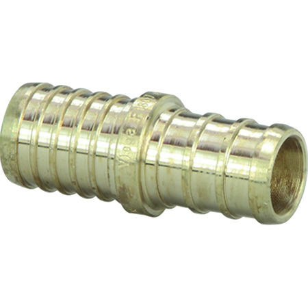 1/2 Inch Pex by 1/2 Inch Poly Adapter Coupling, Brass Construction