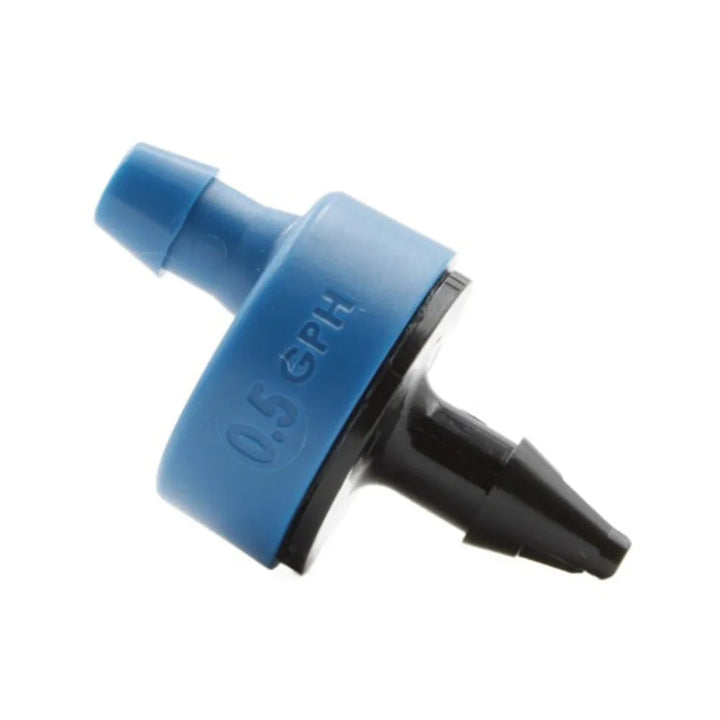 Rainbird Pressure-Compensating Xeri-Bug Emitter, Barb Inlet, Blue, 0.5 GPH - XB05PC