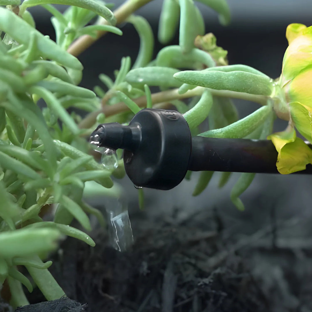 Rainbird Pressure-Compensating Xeri-Bug Emitter, Barb Inlet, Black, 1.0 GPH - XB10PC