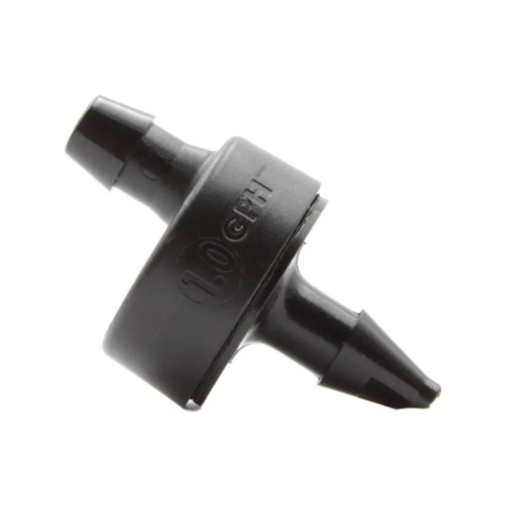 Rainbird Pressure-Compensating Xeri-Bug Emitter, Barb Inlet, Black, 1.0 GPH - XB10PC