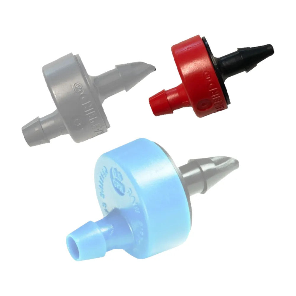 Rainbird Pressure-Compensating Xeri-Bug Emitter, Barb Inlet, Red, 2.0 GPH - XB20PC