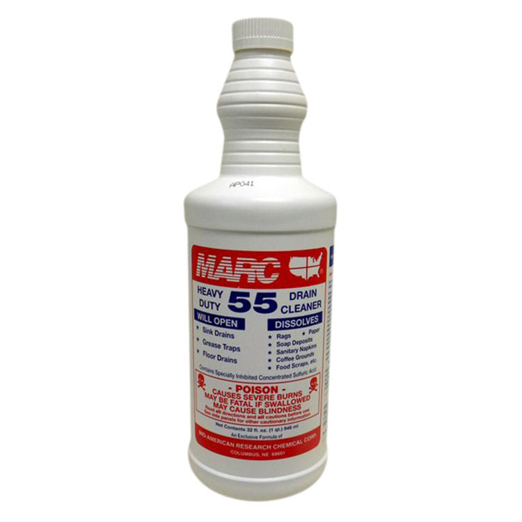 MARC 55 Drain Cleaner, Heavy Duty, 32 oz