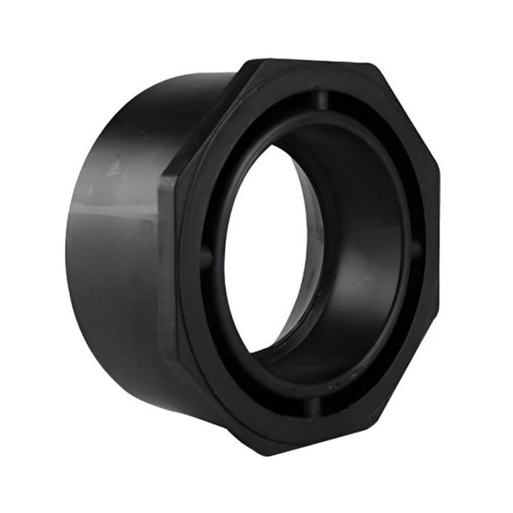 2" x 1-1/2" ABS DWV (Drain, Waste, and Vent) Flush Bushing - Spigot x Hub