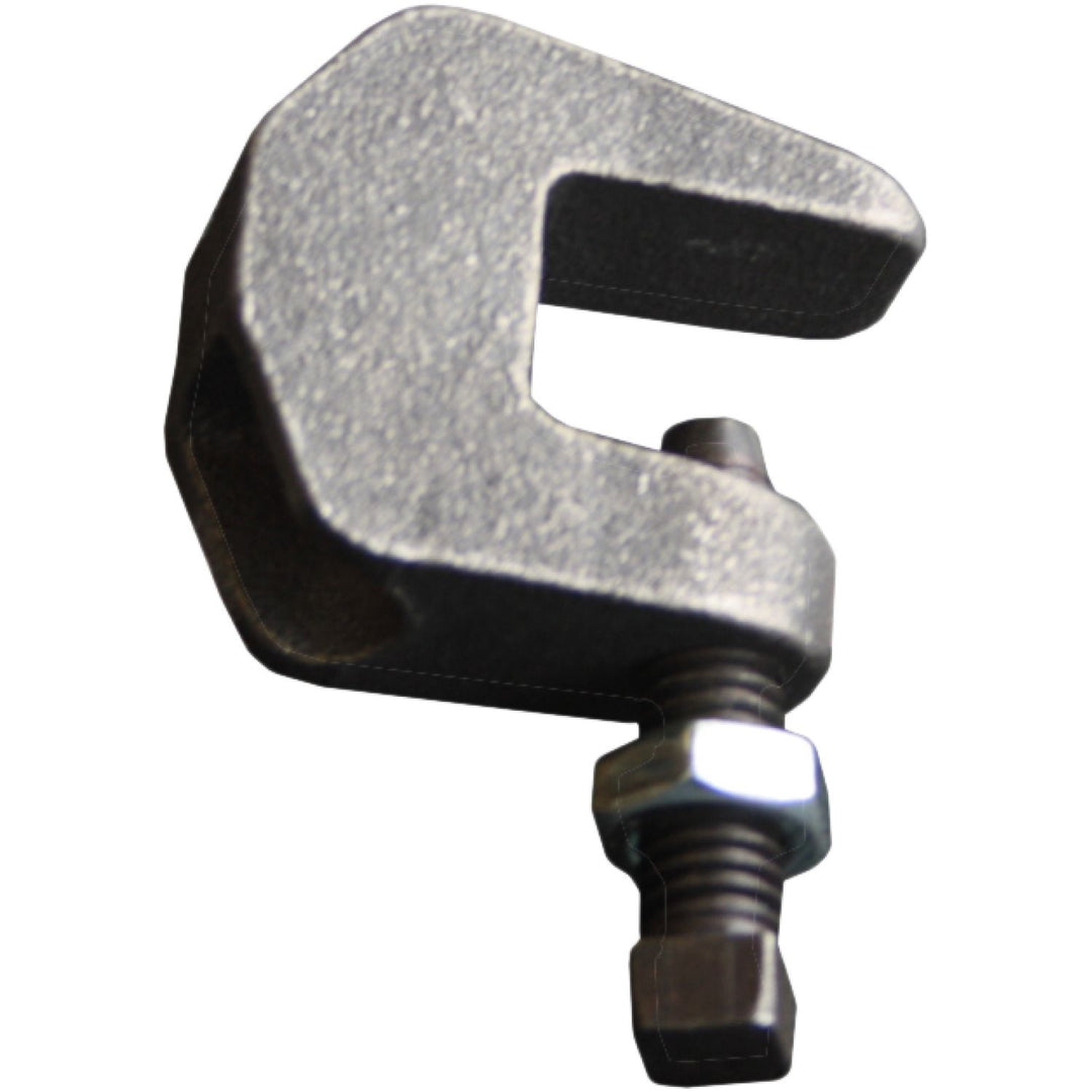 3/8" Beam Clamp, Ductile Iron Metal, 500 LB Top/250 LB Bottom Load Capacity