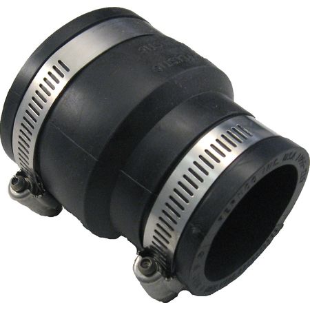 Fernco 1056-215 2" x 1 1/2" Plastic or Cast Iron Coupling