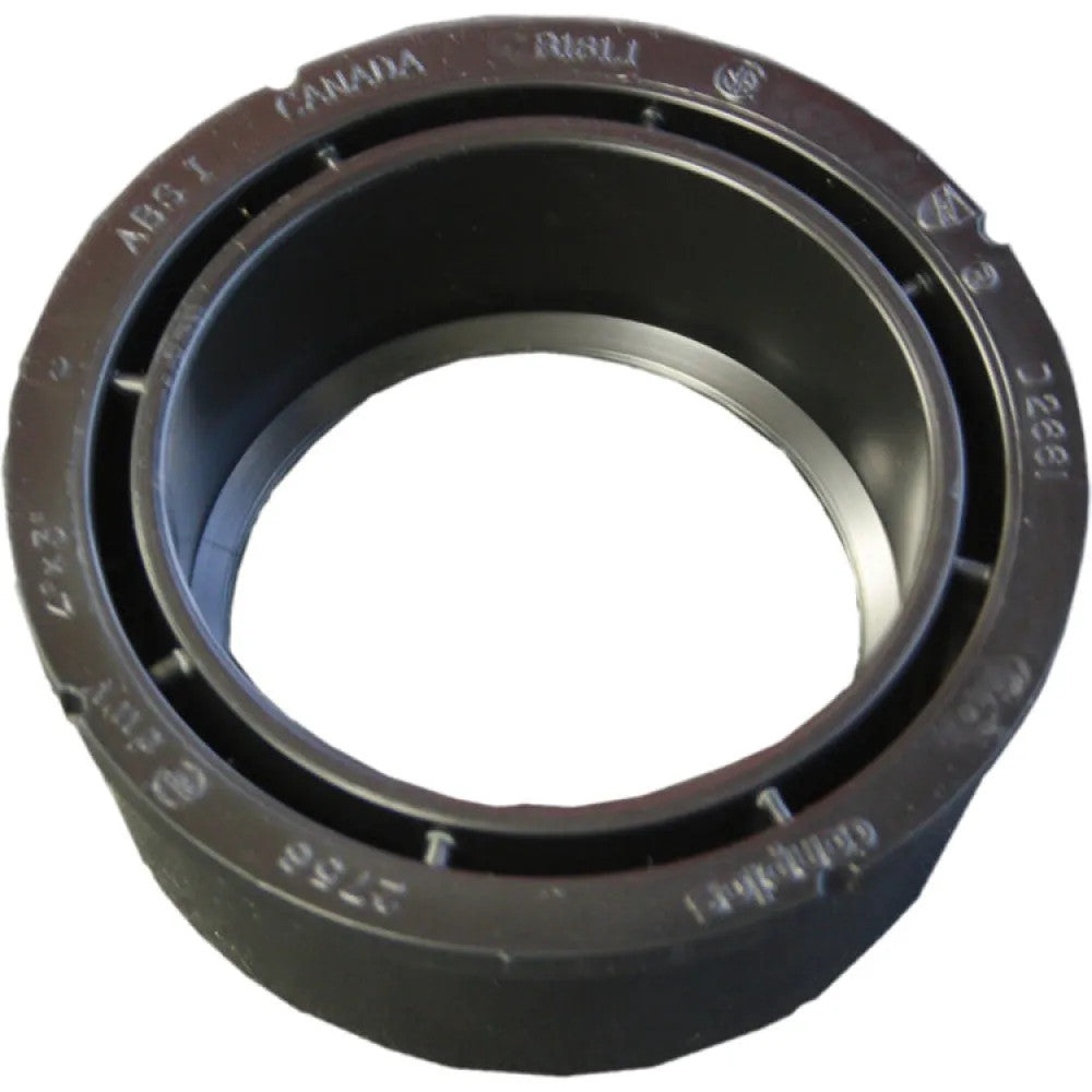 4" x 3" ABS DWV (Drain Waste and Vent) Flush Bushing Reducer - Spigot x Hub