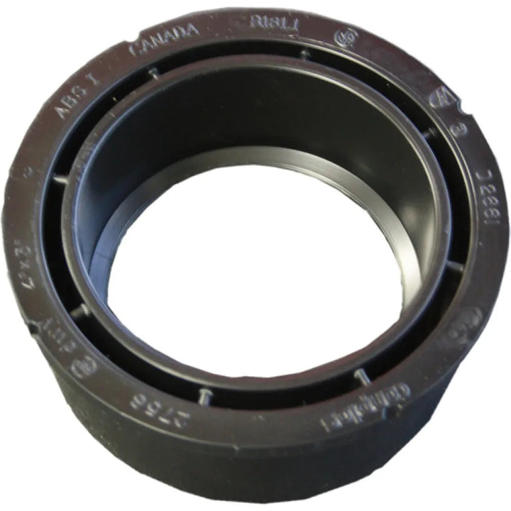 4" x 3" ABS DWV (Drain Waste and Vent) Flush Bushing Reducer - Spigot x Hub