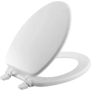 Bemis Residential Toilet Seat, Enameled Wood - White (1400TTA-000)