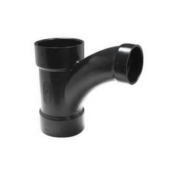 3'' x 3" x 2" ABS DWV (Drain Waste and Vent) Long Sweep Combination Tee-Wye - Hub x Hub x Hub