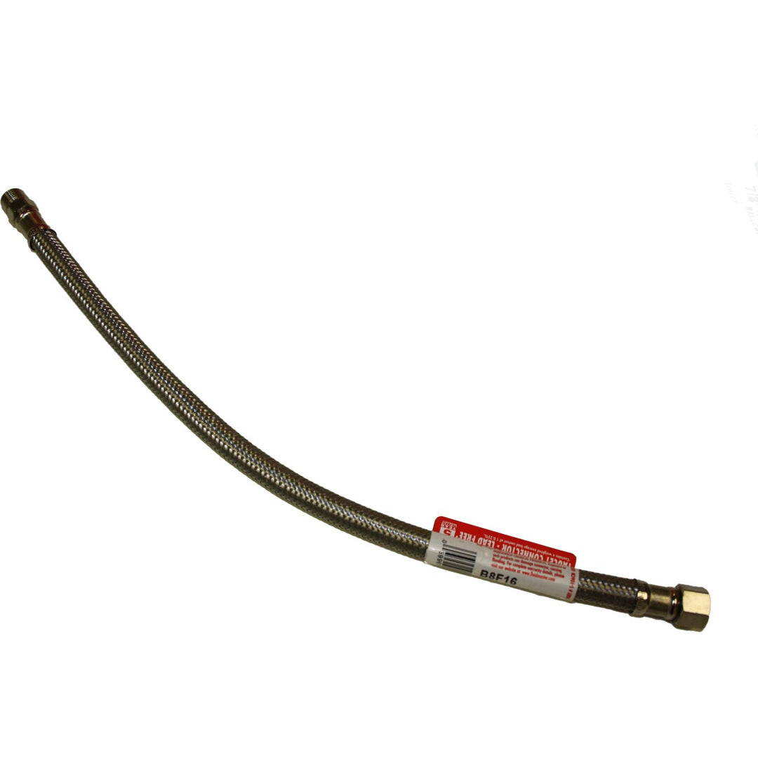 Fluidmaster B6F16 16" Flex Faucet Supply Stainless Steel